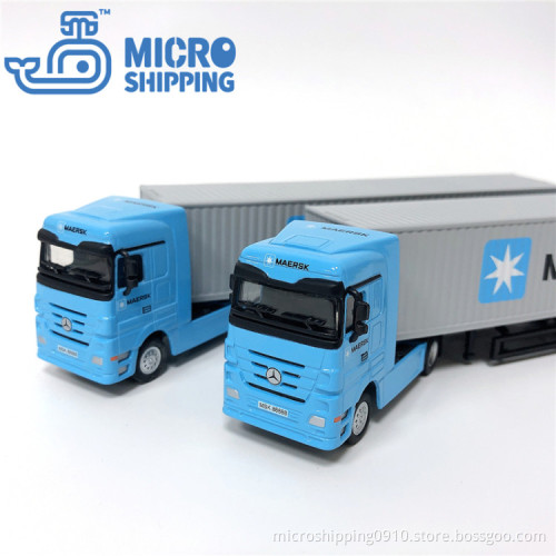 Diecast Alloy Truck Model Miniature Container Truck